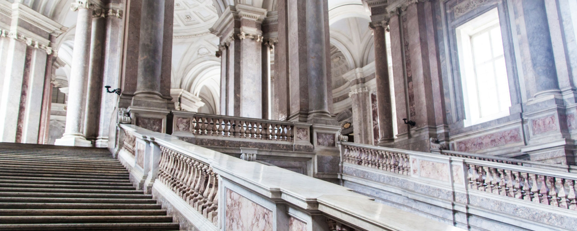 Main Stairway In Palazzo Reale In Caserta