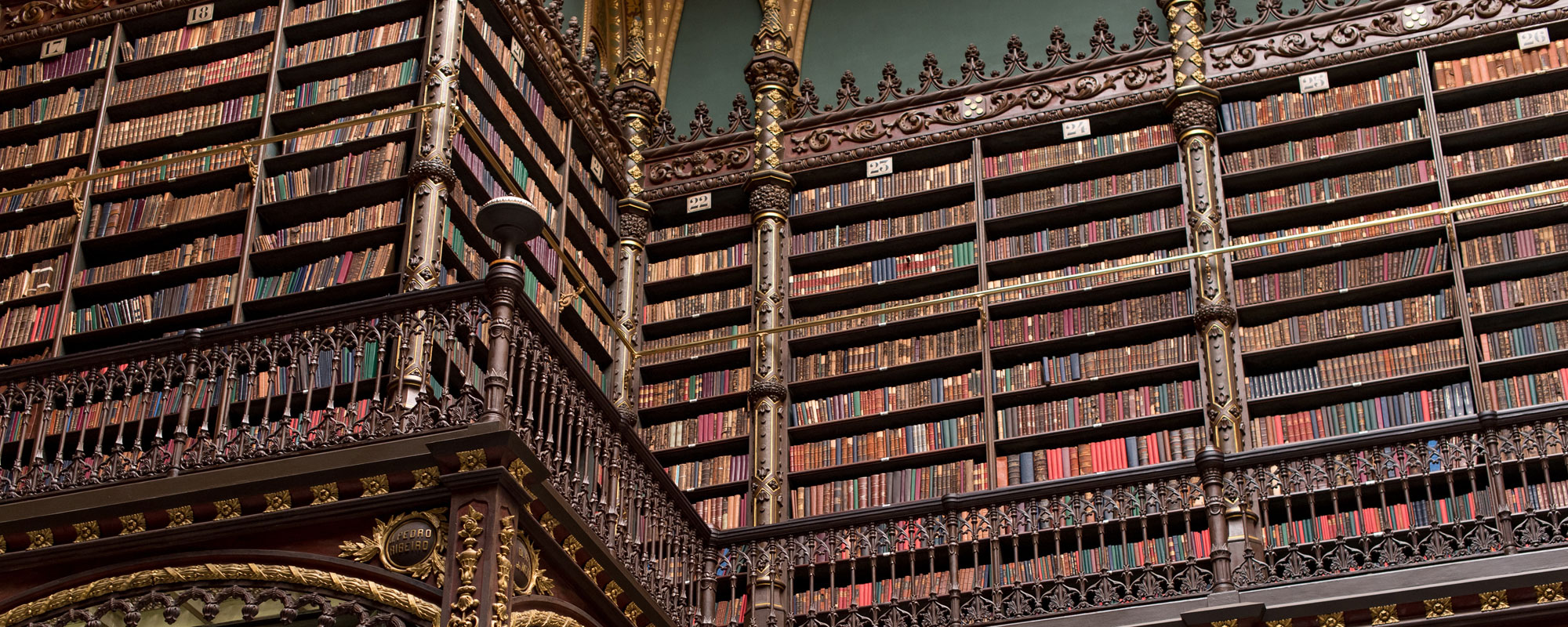 Beautiful Decorated Shelves Full Of Antique Books